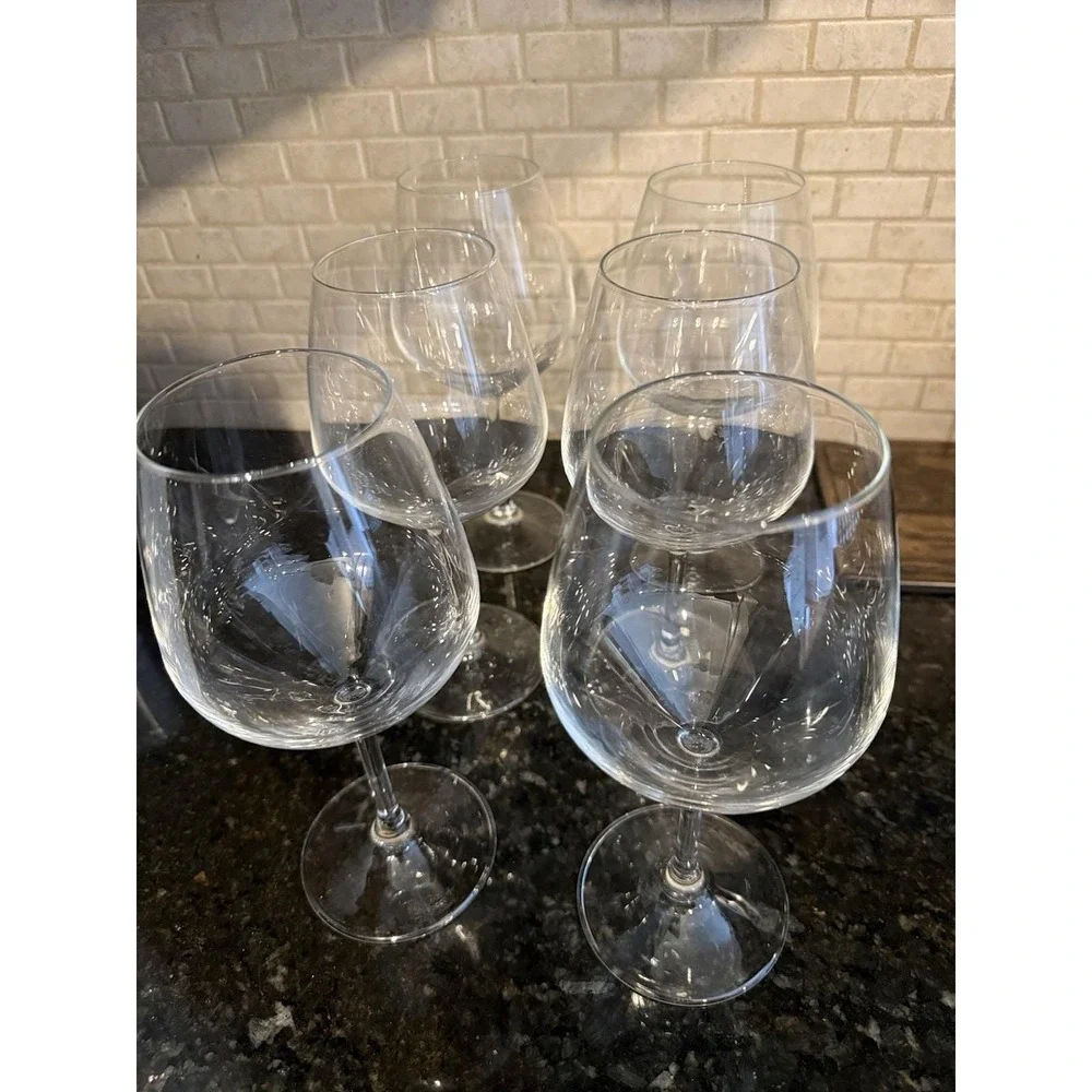 Vintage bormioli rocco  wine glasses Set Of 6 Made In Italy